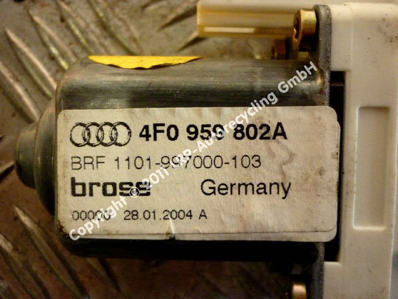 Audi A6 4F Bj.2003 Fensterhebermotor hinten rechts 4F0959802A